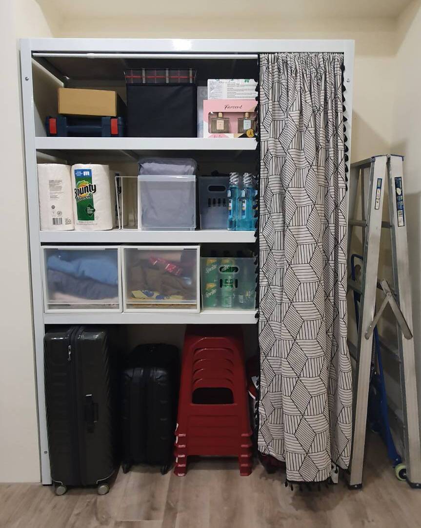 角鋼衣櫃窗簾防塵